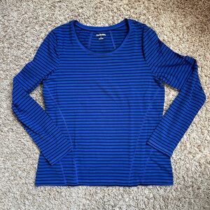 Women’s Kim Rogers Top; Blue/Black; Size Small